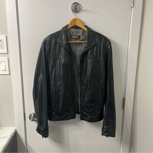 Men’s Danier Black Leather Jacket